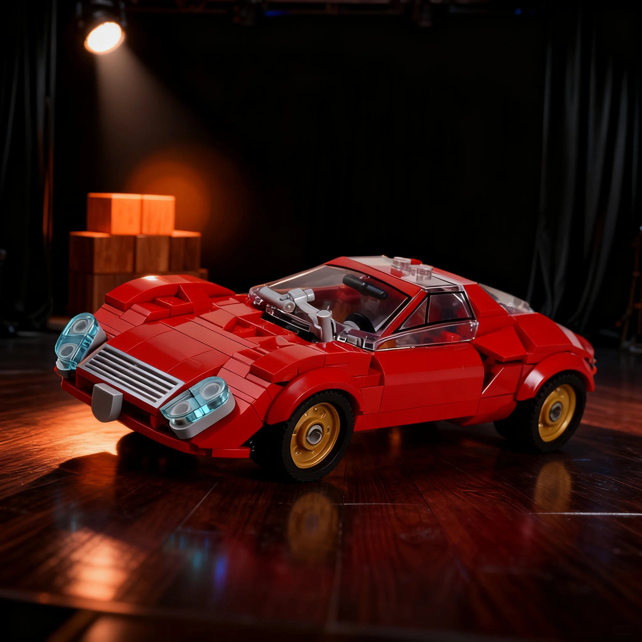339pcs MOC City Champions Alfa Romeo 33 Stradale Prototipo Model Building Blocks Architecture Idea DIY Brick Christmas Gift Toys