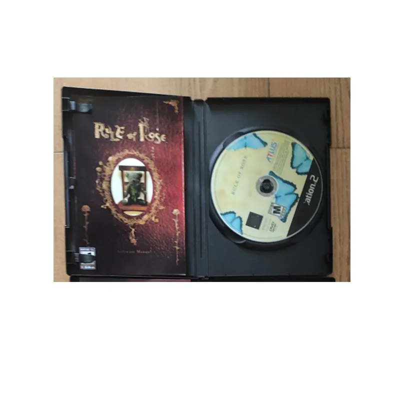 PS2 rule of rose With Manual Copy Disc Game Unlock Console Station 2 Retro Optical Driver Retro Video Game Machine Parts