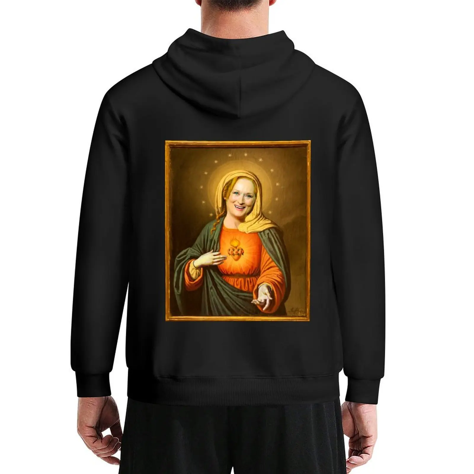 

Saint Meryl Streep Hoodie anime clothing mens clothing men wear korean autumn clothes men's oversize hoodie