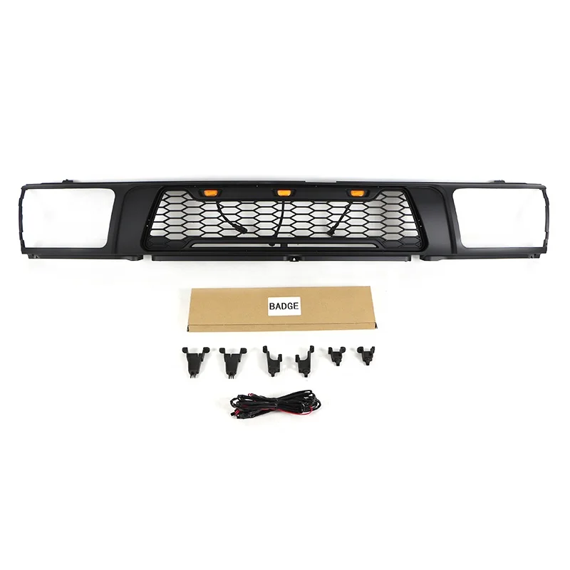 

Auto Part Other Exterior Accessories Black ABS Plastic Car Grills Honeycomb Front Grille With LED Fit For 1992-1995 4Runner