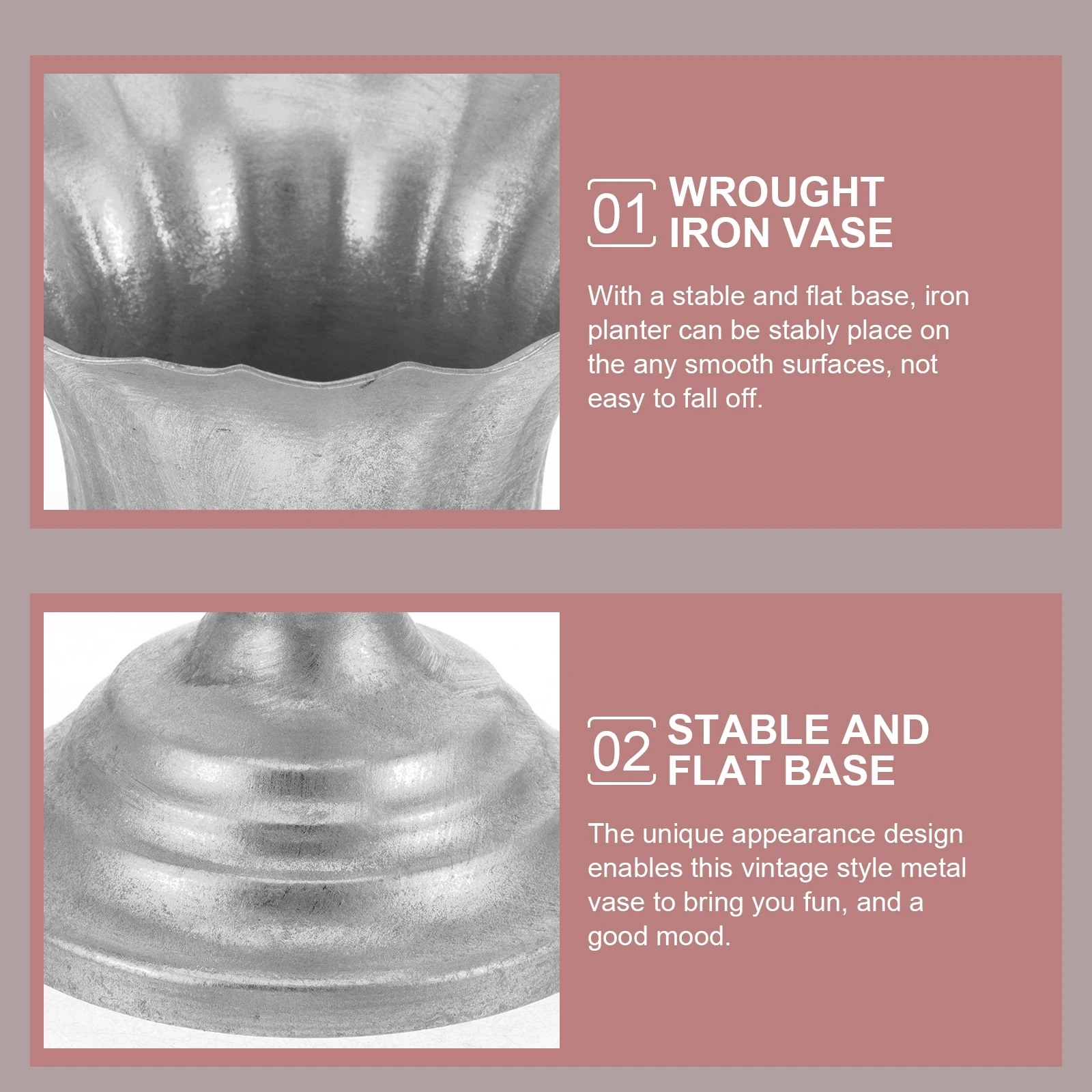 

Retro Iron Vase Small Metal Flower Vase For Home Decor Vintage Desk Decoration Hydroponic Plants Simple Centerpiece