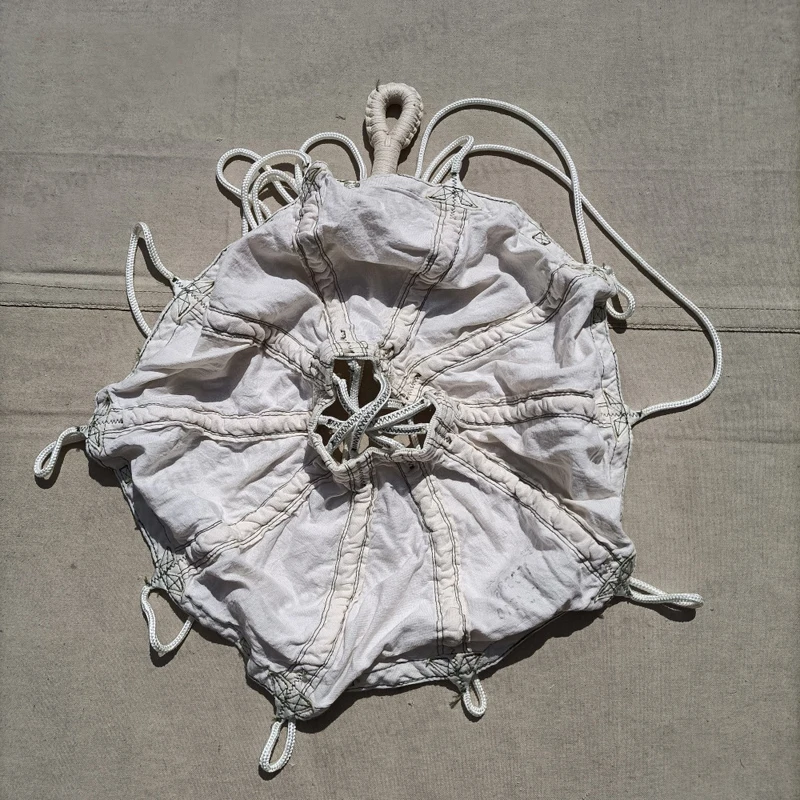 1개 모델 항공기 보호용 낙하산 캐노피 지름 50cm 면 파일럿 낙하산 어린이 및 성인용 비행 장난감