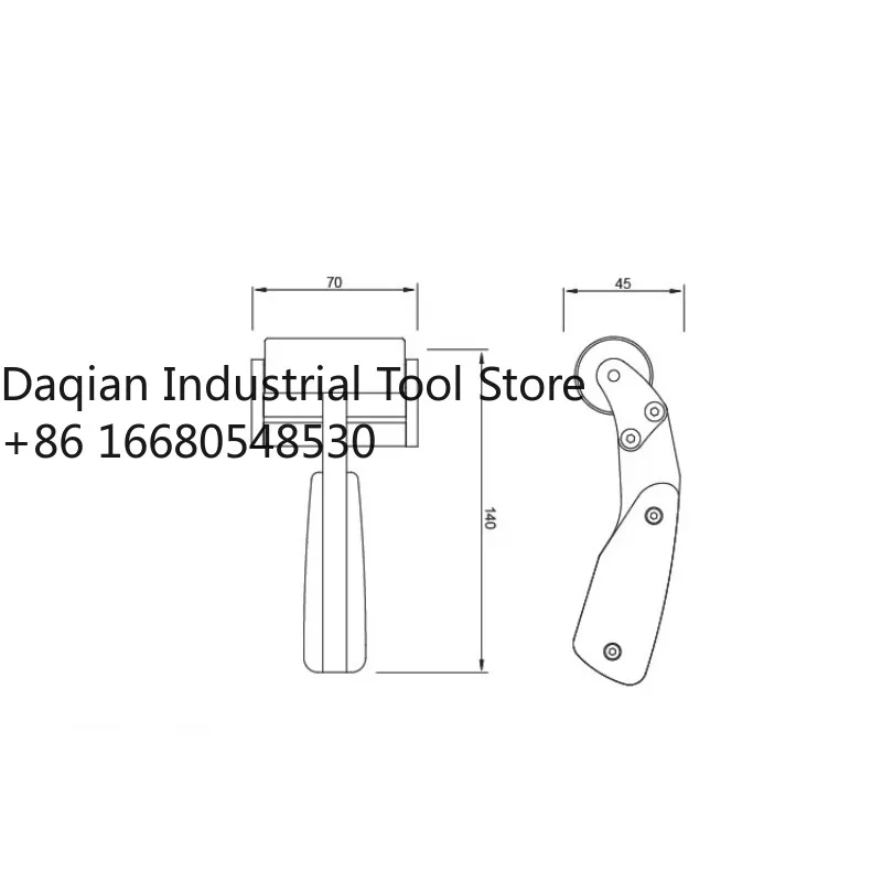 

Nattools Stainless Steel Heavy Roller Leather Glue Press Roller Handmade Leather Roller