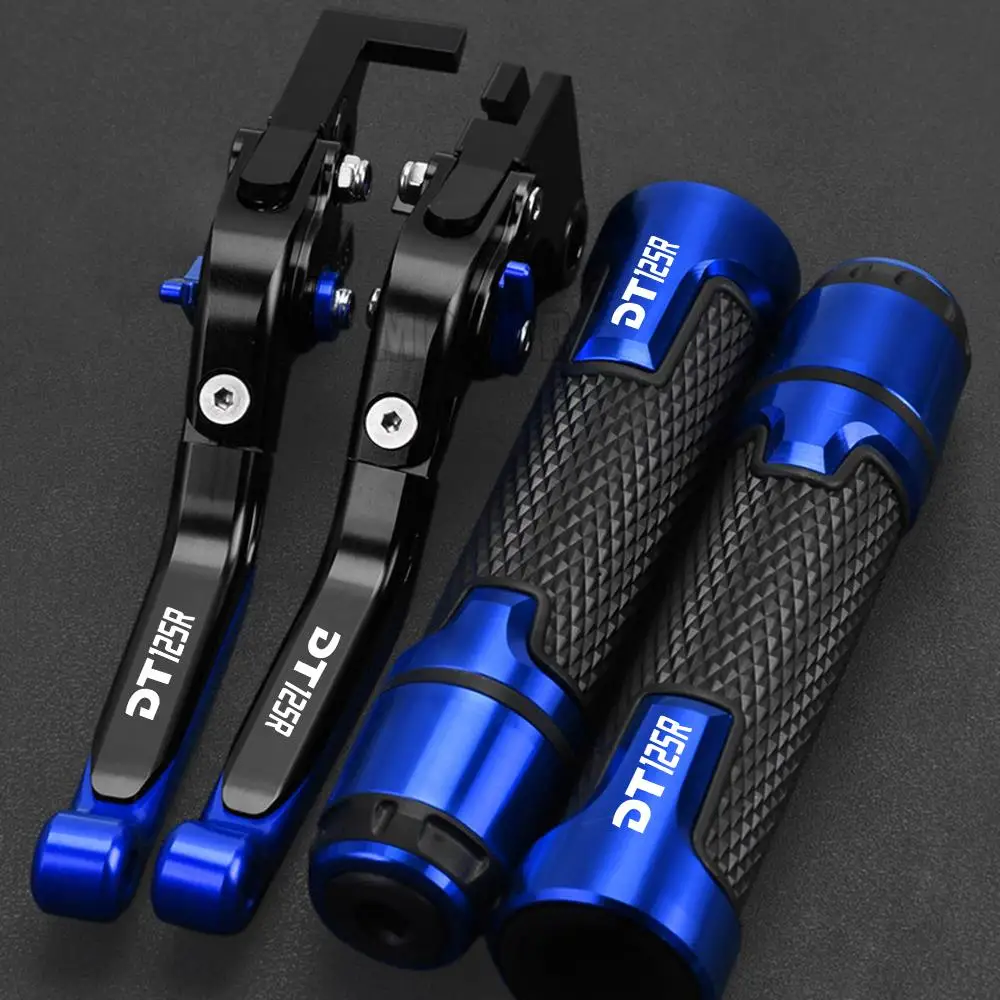 DT125 R 2000-2004 2003 2002 2001 Motorcycle Aluminum Adjustable Brake Clutch Levers Handlebar Hand Grips Ends FOR YAMAHA DT125R