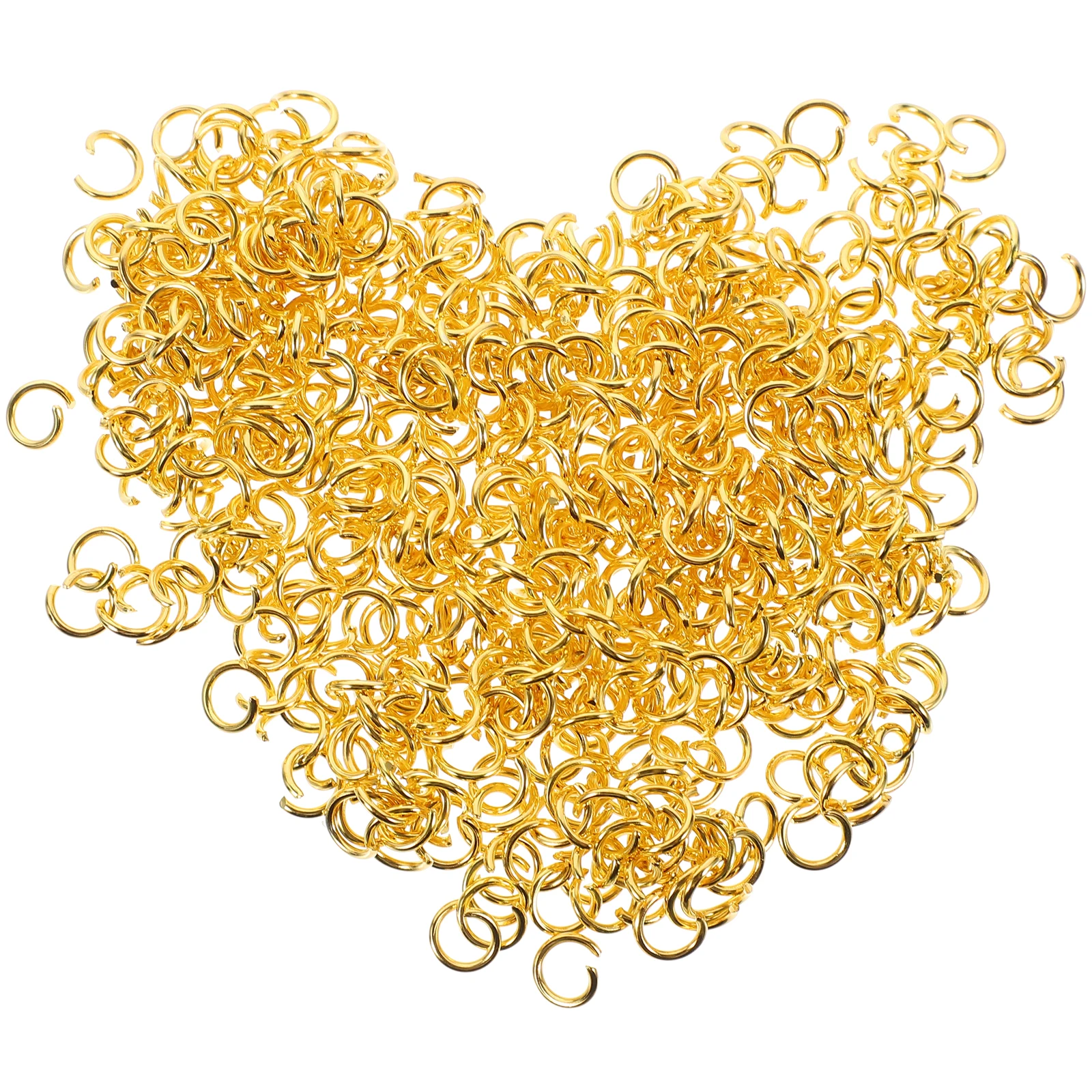 

500 Pcs Stainless Steel Opening Rings for Jewelry Making Necklace Repair Bracelet Connecting DIY Accessories 10mm Round
