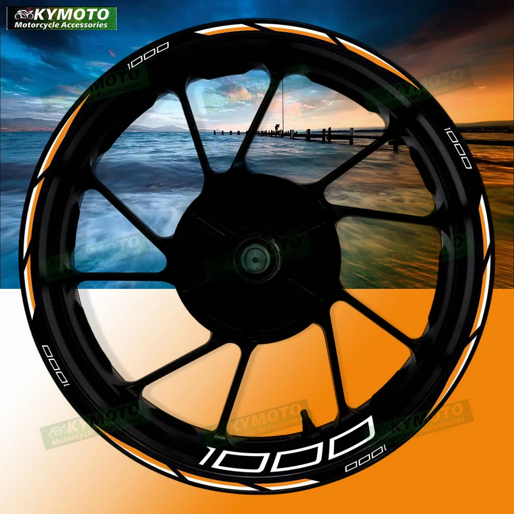 

Аксессуары для мотоциклов Z1000 Z 1000, 17-дюймовые наклейки на передние и задние колеса, обтекатель, обод ступицы, светоотражающие наклейки, украшение