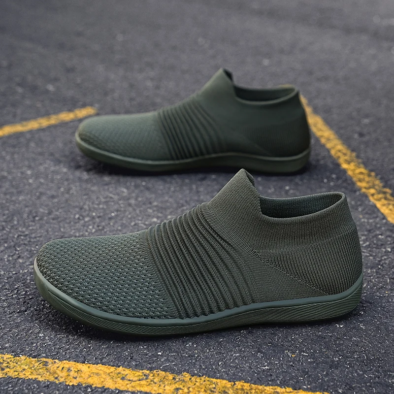 Wide Toe Barefoot Shoes Women Men Sneakers Outdoor Casual Shoes Mesh Lightweight Breathable Summer Travel Shoes Solid Size 36-45
