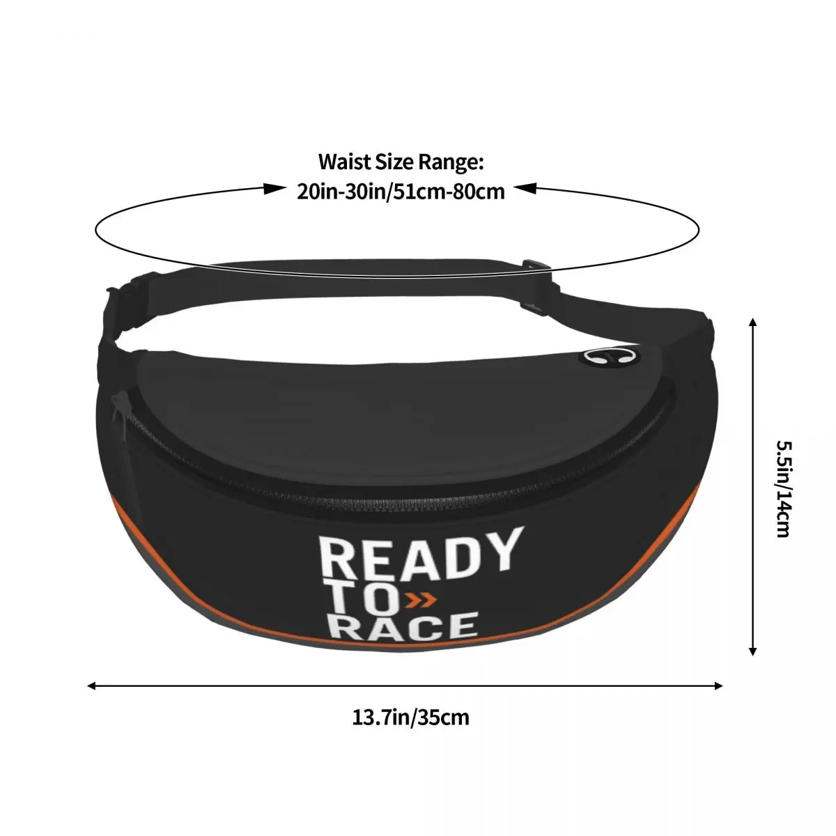 Cool Ready To Race Fanny Pack for Running Women Men Enduro Cross Motocross Bike Life Crossbody Waist Bag Phone Money Pouch