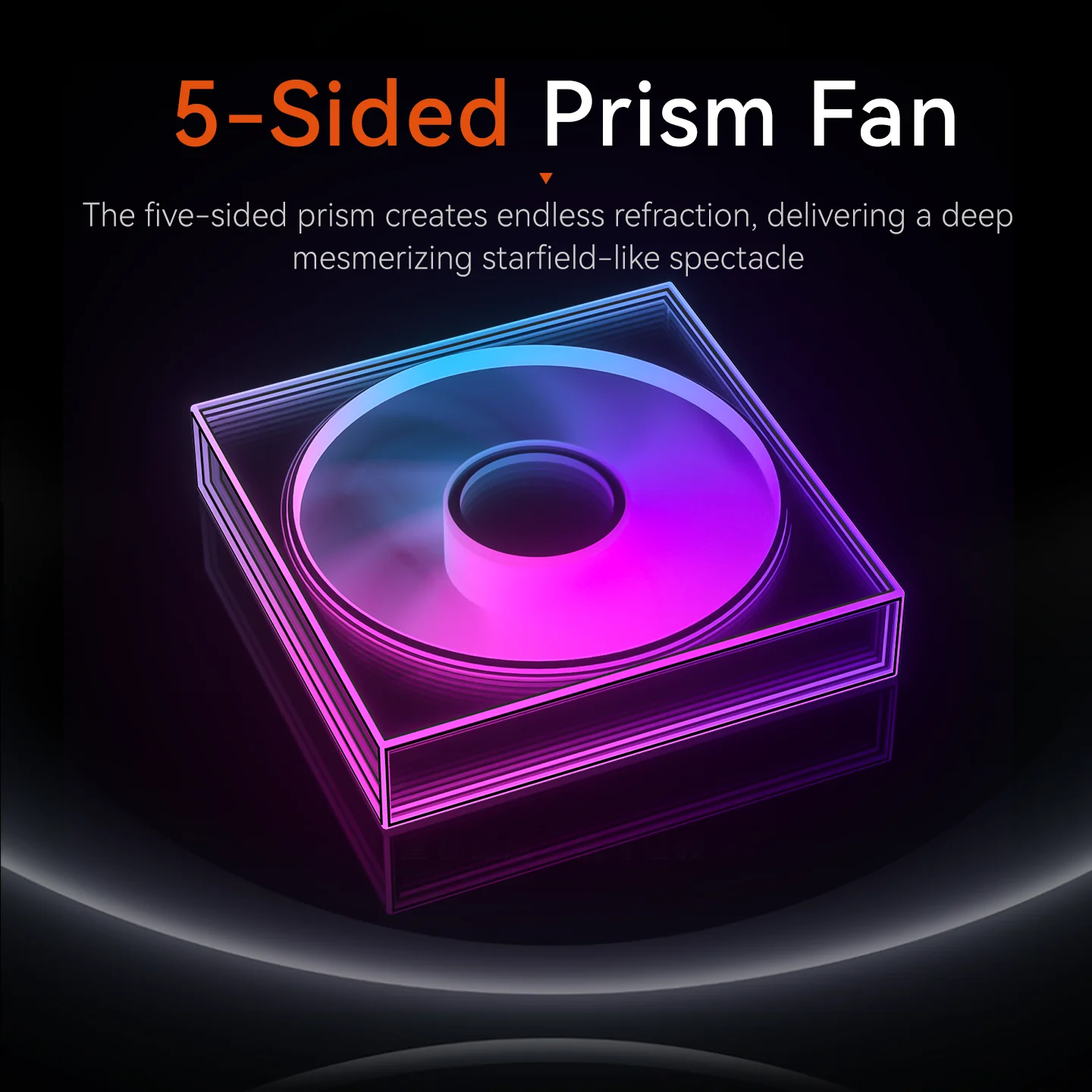 PowerTrain X-Gamerx FG 120/140 ARGB Five-Sided Full Mirror PC Fan 4PIN PWM 12V Quiet Cooling Computer Case Fans 600-1600RPM