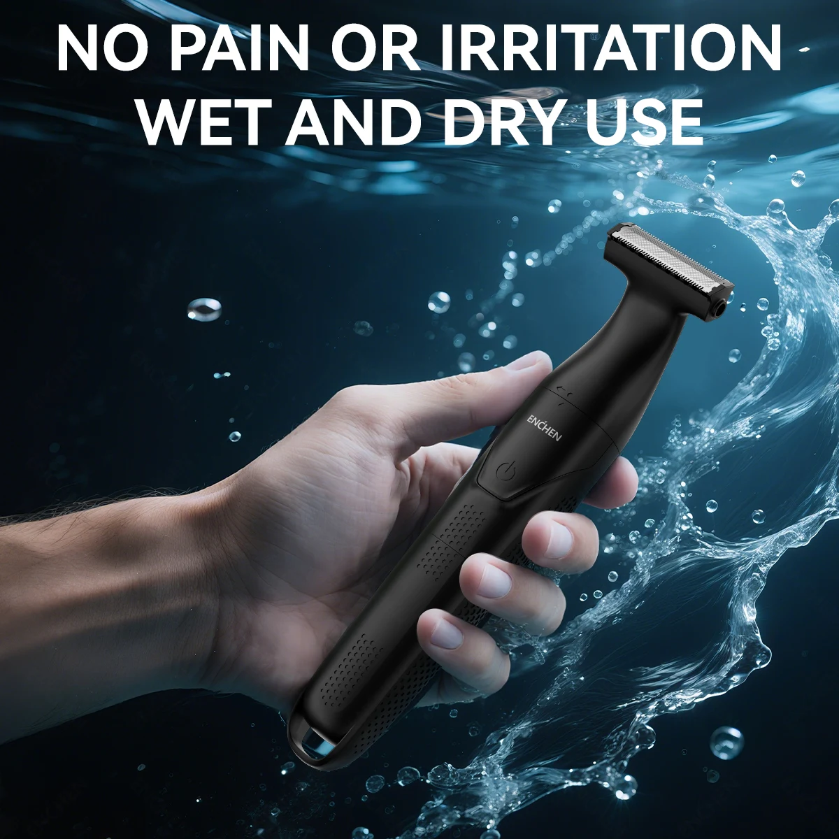 ENCHEN Spark 5 Hair Removal Shaver IPX6 Waterproof Electric Trimmer For Whole Body 6500RPM Low Noise Motor With 5 Guided Combs image 4