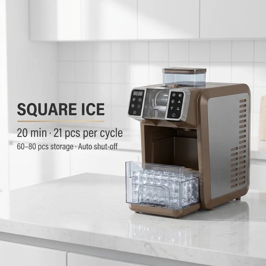 Korean Bingsu Kakigori Electric Snow Ice Machine 2-in-1 Compressor Energy Efficient Countertop Shaved Ice Maker for Home