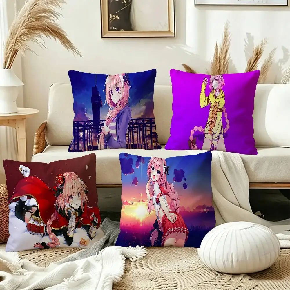 A-Astolfo Flamboyant-Playful Cushion Cover Car Throw Pillow Case For Sofa Car Christmas Gift 40x40cm 45x45cm