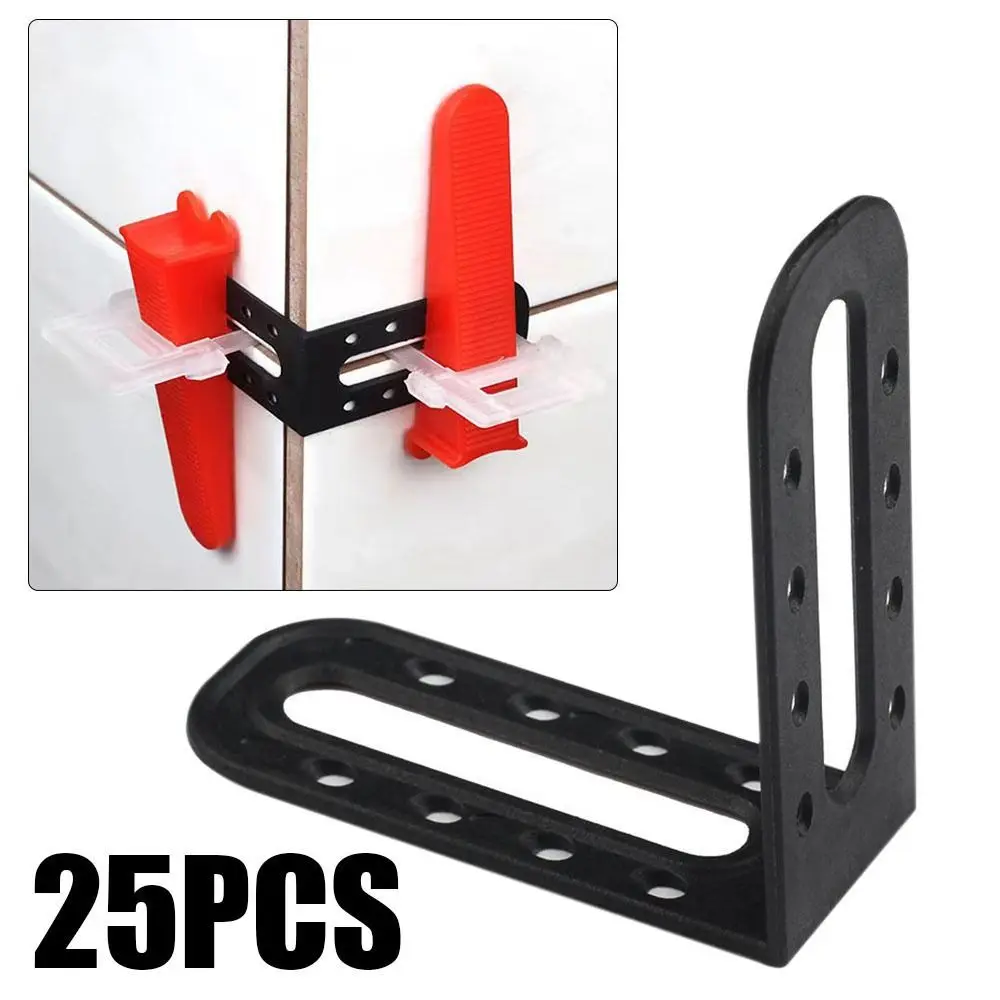 25Pcs Tile Leveling Spacers Cross Leveling Angle System Leveler Fixed Tools Practical Home Improvement Tool Accessories