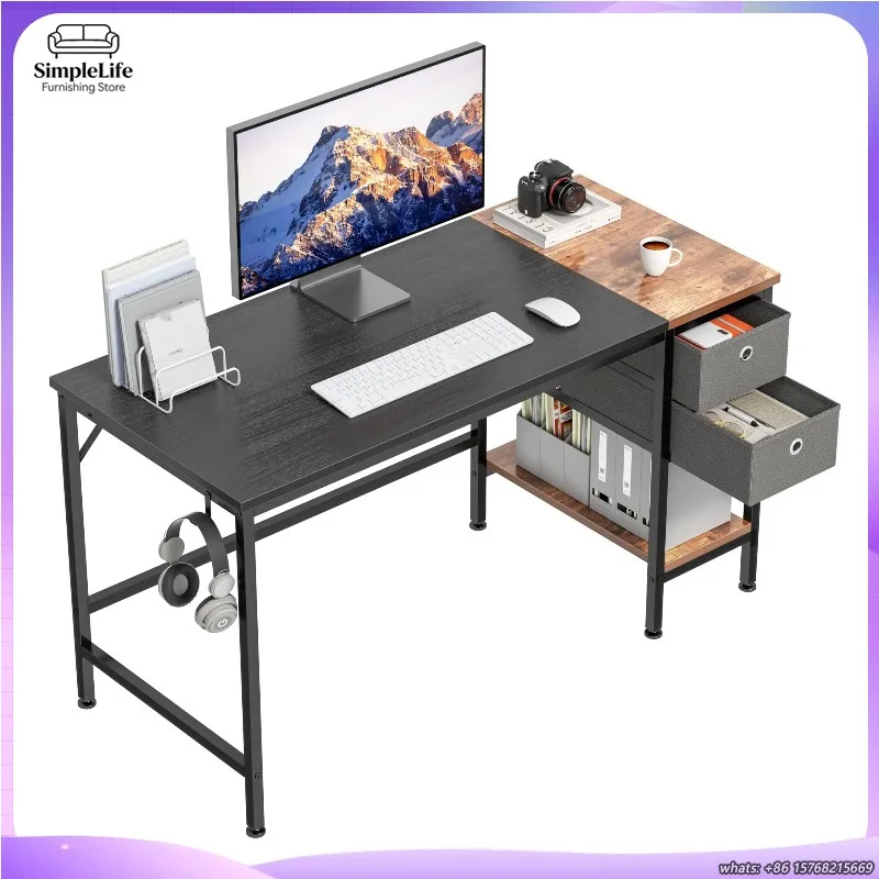 bureau-de-jeu-en-bois-avec-etagere-table-d'ordinateur-moderne-et-simple-pour-le-bureau-la-maison-l'etude-poste-de-travail-pc-ergonomique-et-reglable