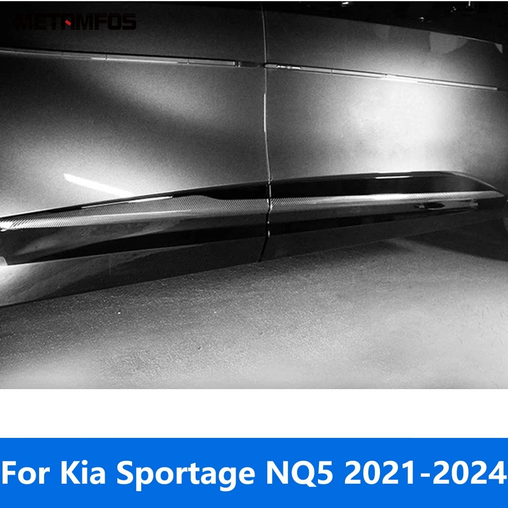 

Аксессуары для Kia Sportage NQ5 2021-2023 2024: накладки на боковые двери из карбона, молдинги, декоративные наклейки для стайлинга автомобиля