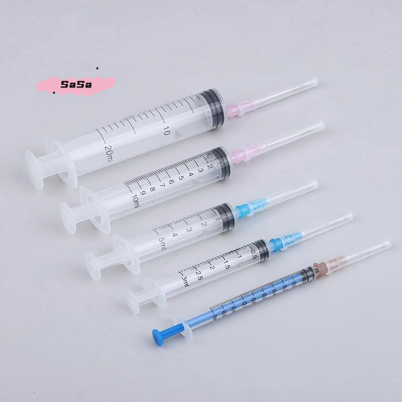 S-5Pcs Glue Applicator Syringe With Blunt Tip Needle And Cap - For Liquid, Glue, Ink, Perfume, Lip Gloss Making DIY Tools