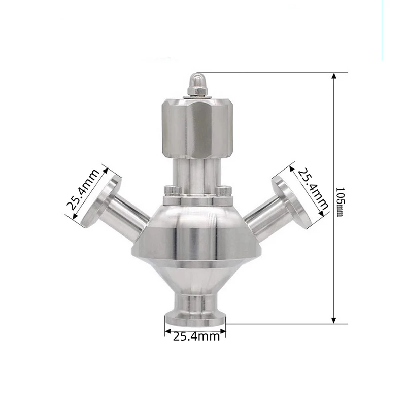 الفولاذ المقاوم للصدأ دليل صحي معقم صمام عينة هوائي صحي صمام أخذ العينات #2