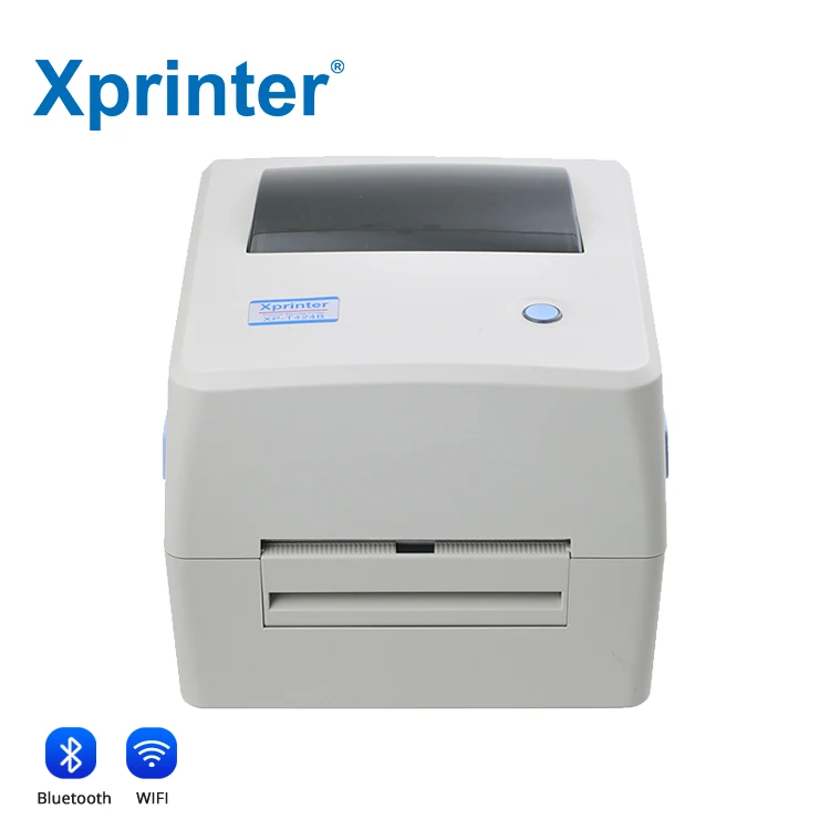 Xprinter TT434B DPI300 Thermal Ribbon Printer Interface USB Thermal Label Printer 101.6mm/s Thermal Transfer Printer for Rolls