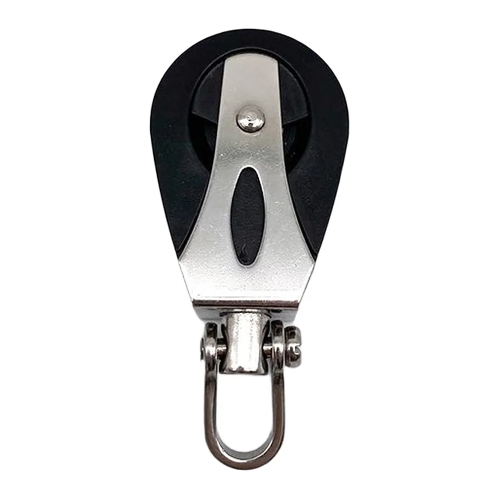 Stainless Steel and Nylon Single Pulley Rope Guide for Pilates Equipment Sailing Systems Marine Rigging and General Fitness