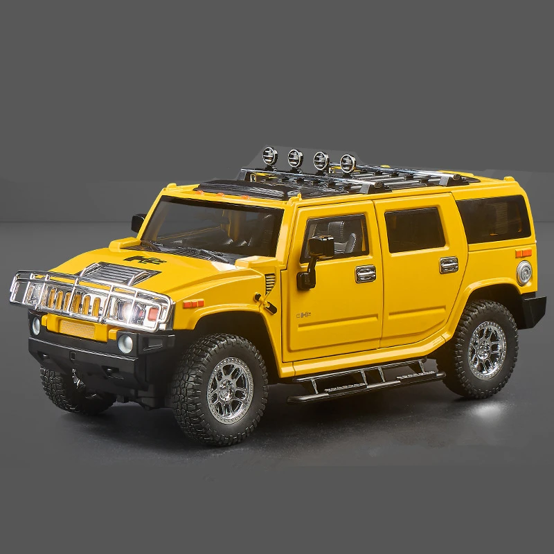 1/18 HUMMER H2 Highway 61 SUV Alloy Car Model Diecast Metal Off