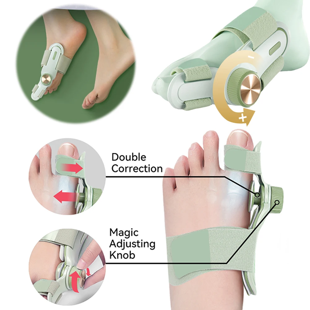 Bunion Corrector Toe Correction Band Stress Relief Big Toe Straightener Hallux Valgus Orthosis Corrector for Big Toe Correction