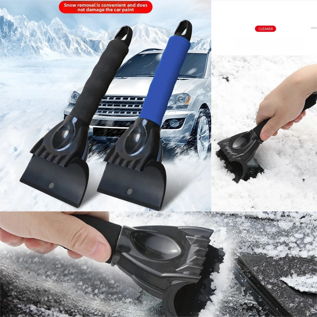Car Ice Scraper Snow Shovel Windshield Auto Defrosting Car Winter Snow Removal Cleaning Tool Car Accessories snow removal shove