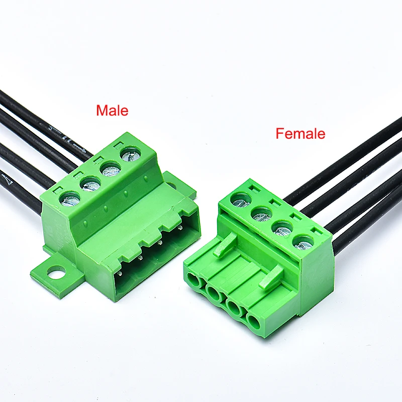 1Sets 2EDGRKC15EDGRKC 5.08MM Solderless Docking 2-12P Plugin Screw Wire Cable Terminal Block Connector PCB Plugin Type Connector