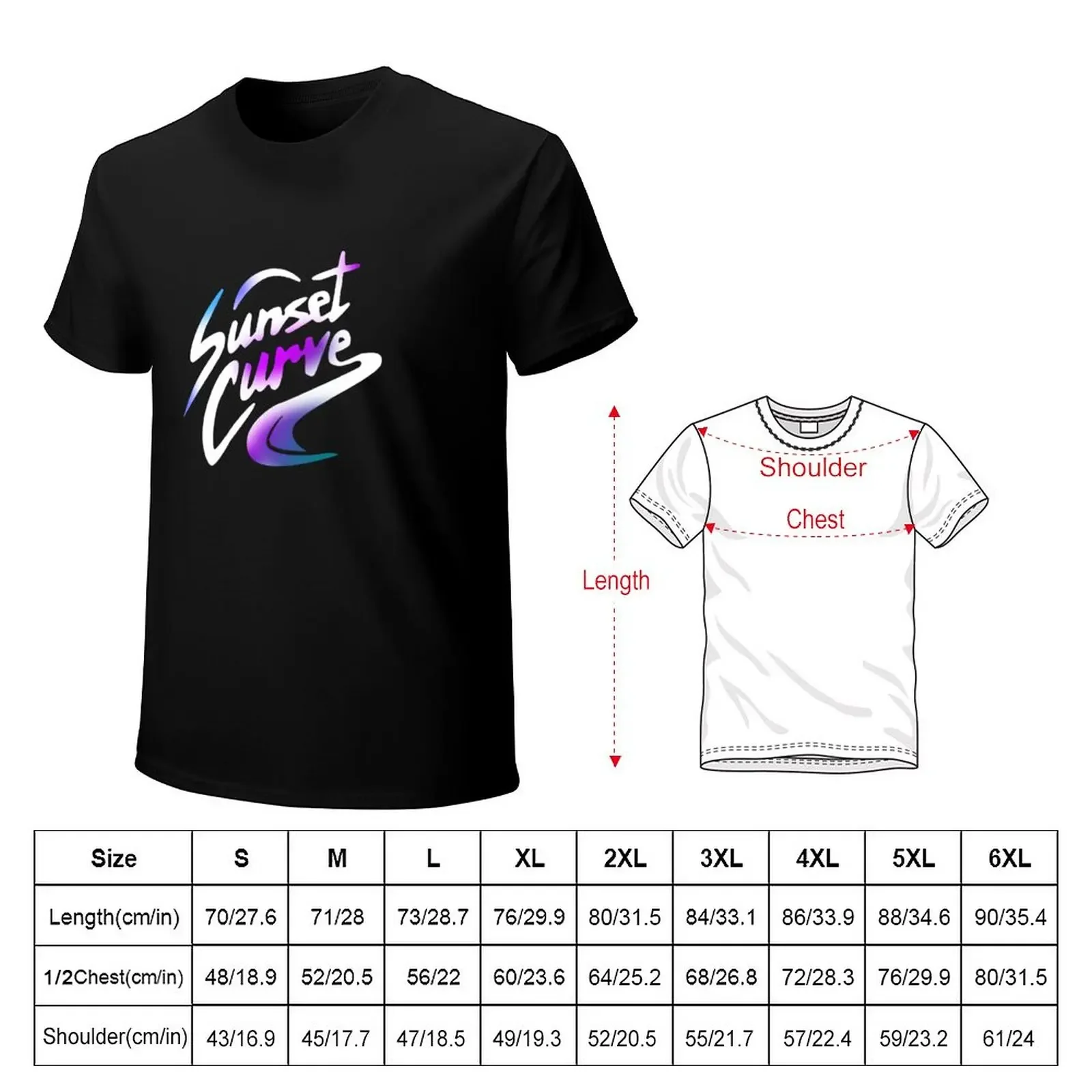 julie and the phantoms- sunset curve logo T-Shirt sports fans cute tops black t shirts for men