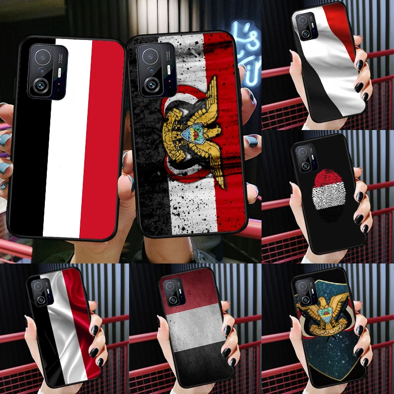 Yemen Flag Coat of Arms Case For Xiaomi 12T 11T 13 Pro 12X 12 Lite Cover For POCO F5 X5 X3 Pro X4 F4 GT F3 M5s C40