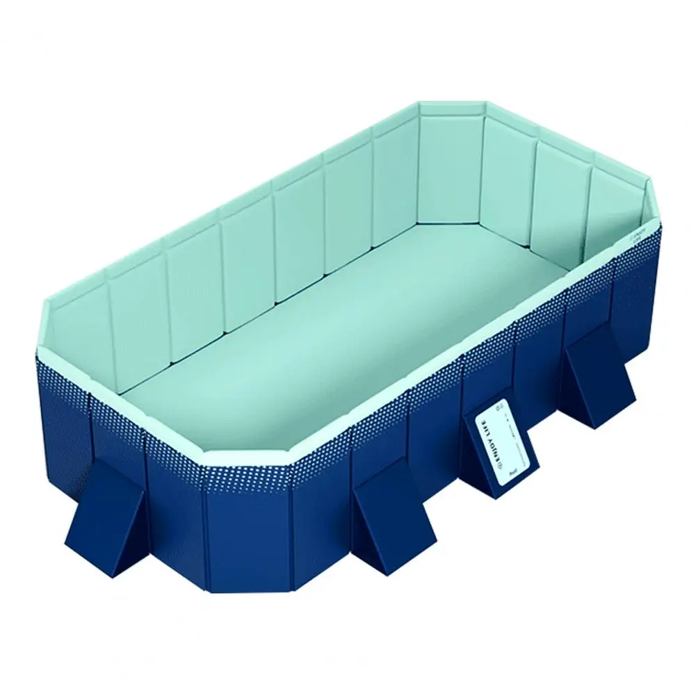 Piscina dobrável – Grande piscina dobrável sem inflar para crianças e adultos, piscina portátil para pátio de jardim, sem necessidade de configuração