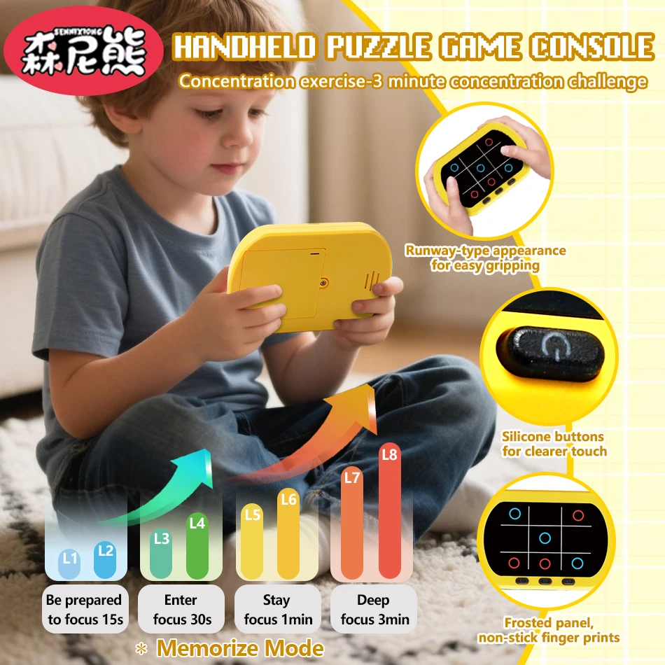 SENNIXIONG 5IN1 لغز تفاعلي Tic-tac-toe لعبة مجلس معركة وحدة التحكم لعبة الدماغ الوالدين والطفل لعبة للأطفال هدية عيد #4