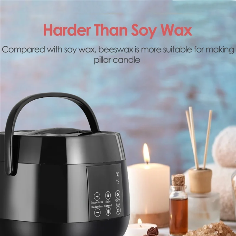 Candle Making Wax Melting Pot DIY Wax Melter for Candle Making LED Temperature Display for Adults Beginner US Plug