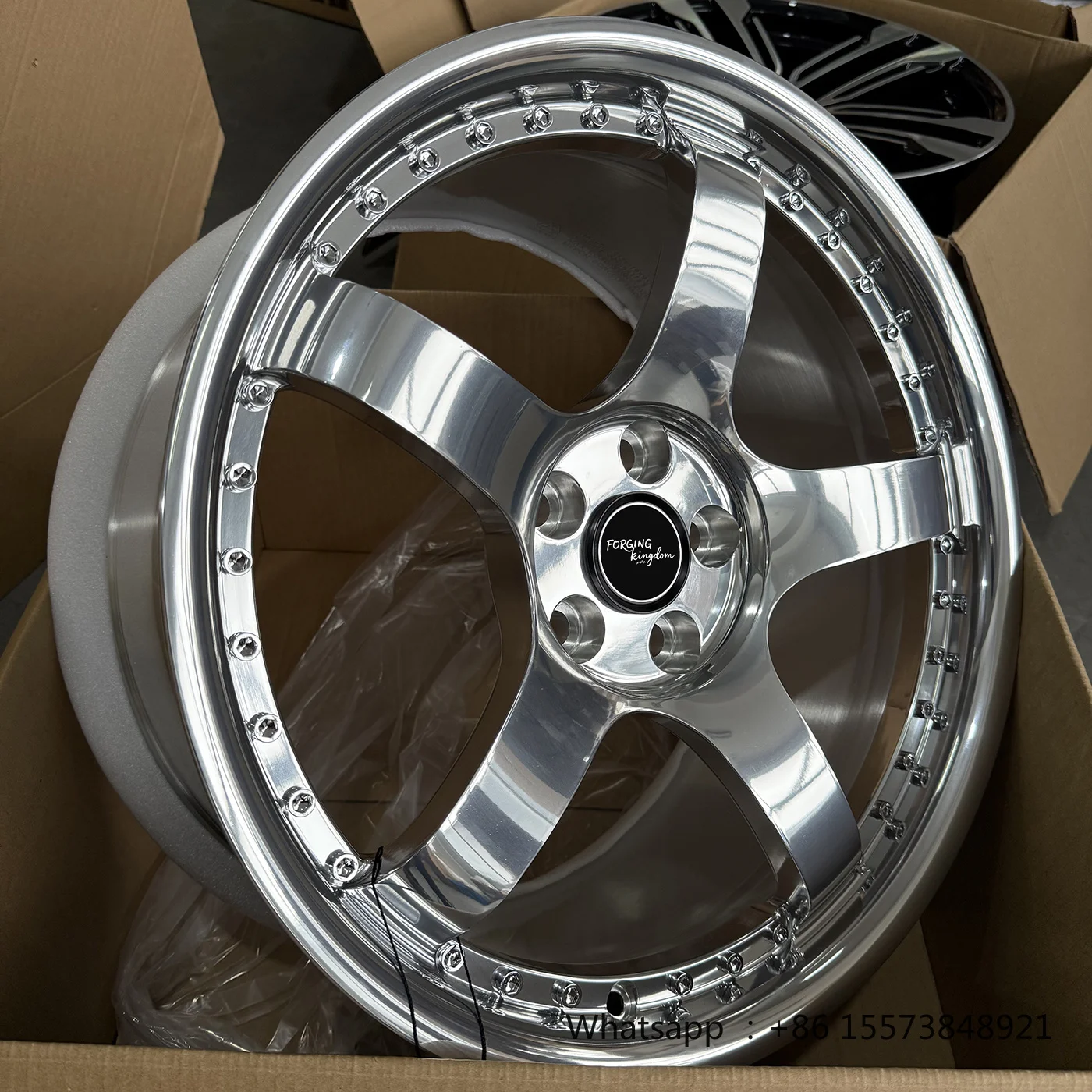 New Chrome Plated Custom Forged Aluminum Alloy Wheels Multi Spoke Simulated Two-Piece Design Fits Any Vehicle Model 17-26 Inch