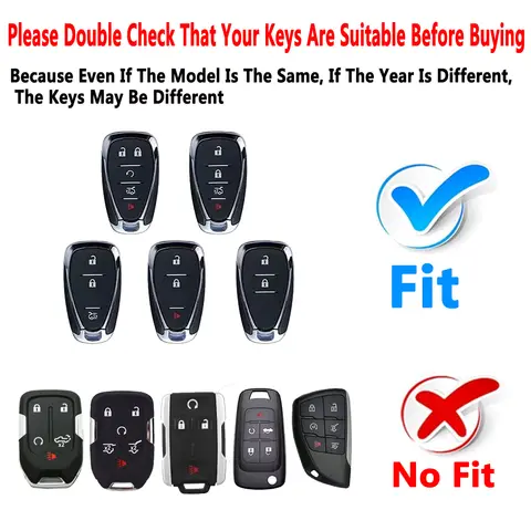 Key Fob Cover Case Compatible With Chevy Camaro Cruze Equinox Malibu Traverse Blazer Volt Bolt Sonic Trax Accessories Shell 10 best sales chevrolet malibu key cover - №2