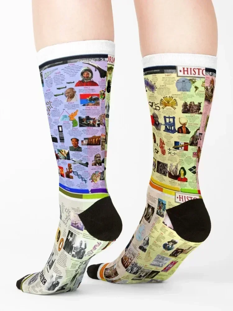 Interesting History Facts World Socks funny gifts floral sport man Socks Man Women's