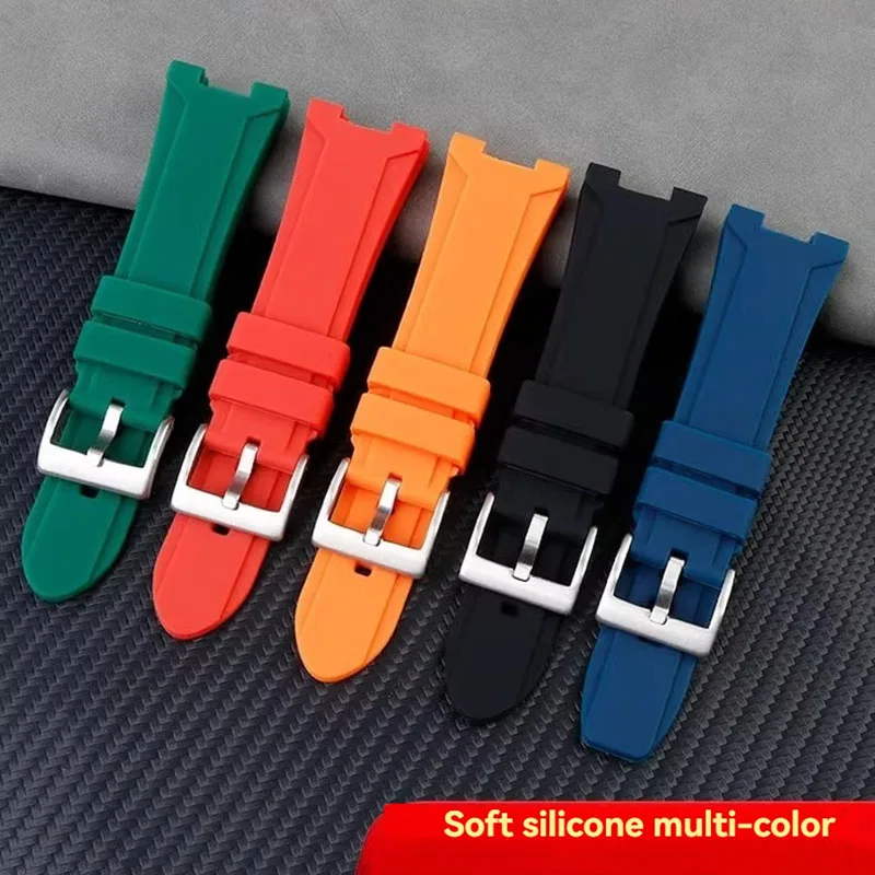 GST-B500D المطاط حزام ساعة اليد ل كاسيو G-SHOCK الصلب القلب GST-B500D/AD سلسلة ساعة سيليكون الشق سوار الرياضة حزام الساعات