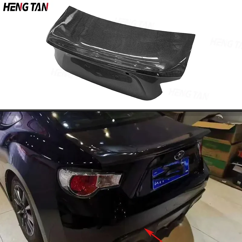 For Toyota GT86 BRZ Carbon Fiber Car Rear Bumper Guard Tail Gate Trunk Lid Cover Parts  Upgrade Body kit