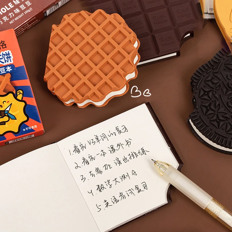 1pcs Creative Pocket Notepad Chocolate Flavored Mini Notebook 140 Pages Mini Diary Book Gift Student Stationery Booklet Memo Pad