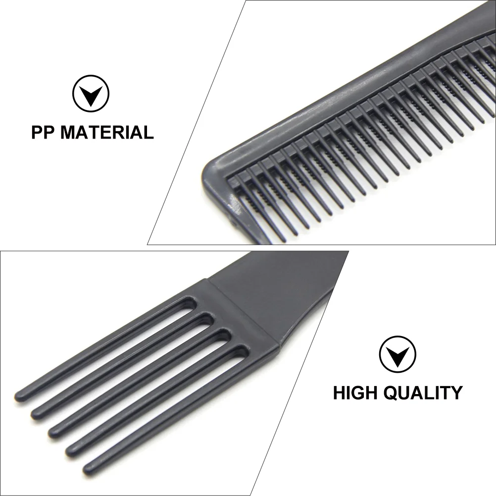 10 Pcs Five-Fork Hairdressing Comb Pick American Styling African Combs Lift Picks Smooth Practical Beard Massage