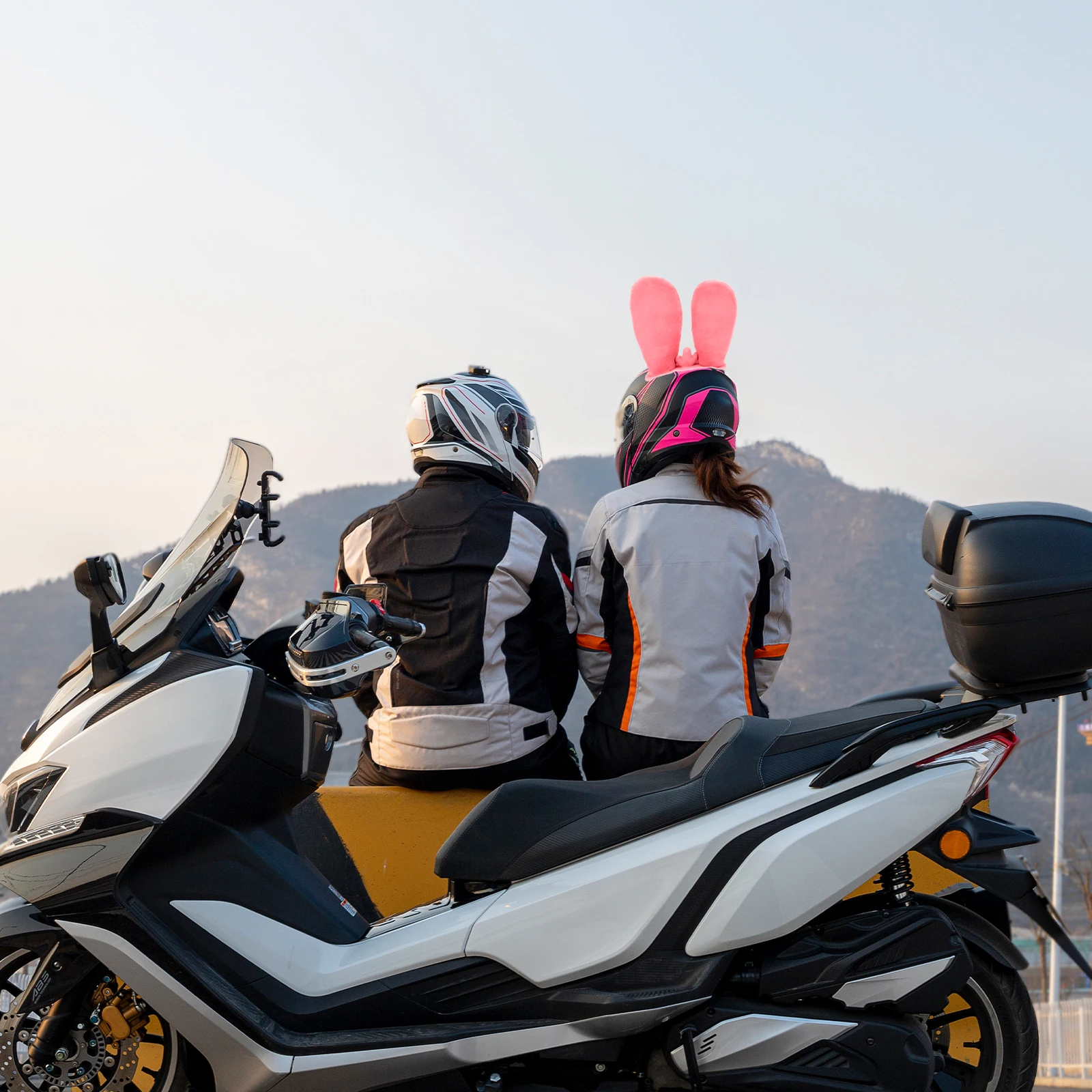

Bunny Ears Accessories Rabbit Ear Design Durable Quality Material Kids Adults Motorcycle Decor Helmets Ornament