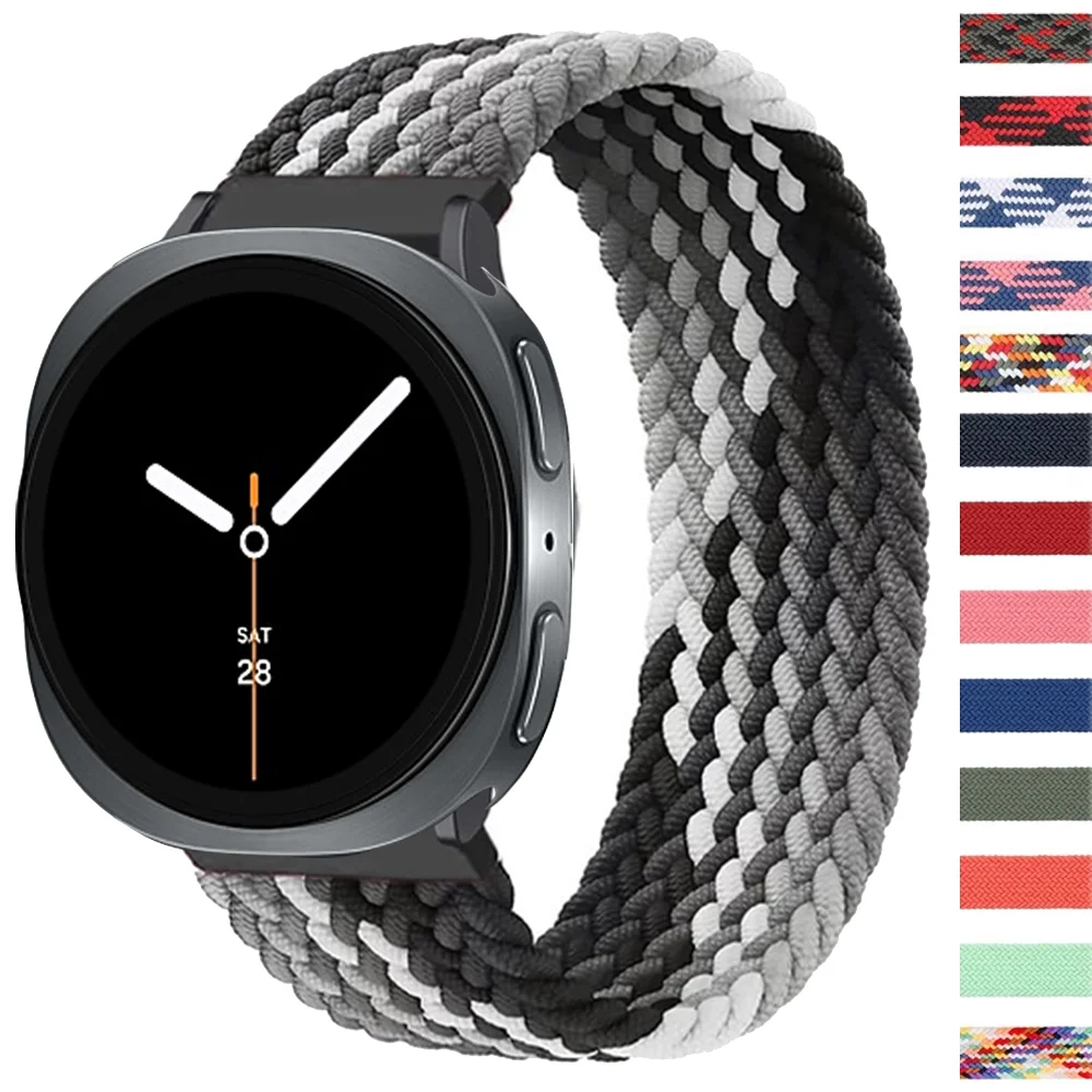 Braided SOLO LOOP for samsung Galaxy watch 8 strap 40/44mm Accessories Nylon bracelet correa galaxy watch 8 classic band 46mm