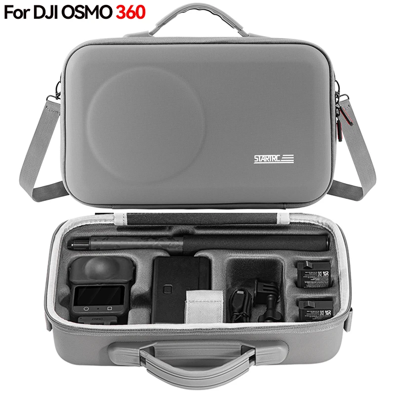 

Сумка для хранения камеры OSMO 360, водонепроницаемый защитный чехол из искусственной кожи, портативная сумка-коробка для DJI Osmo 360, аксессуары
