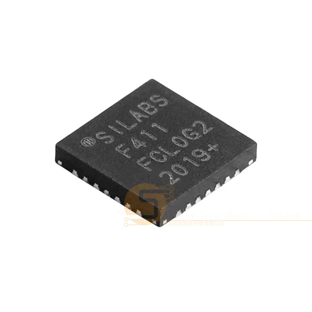 C8051F411-GMR C8051F411 Silk-printed F411 QFN28 Microcontroller Original New IC