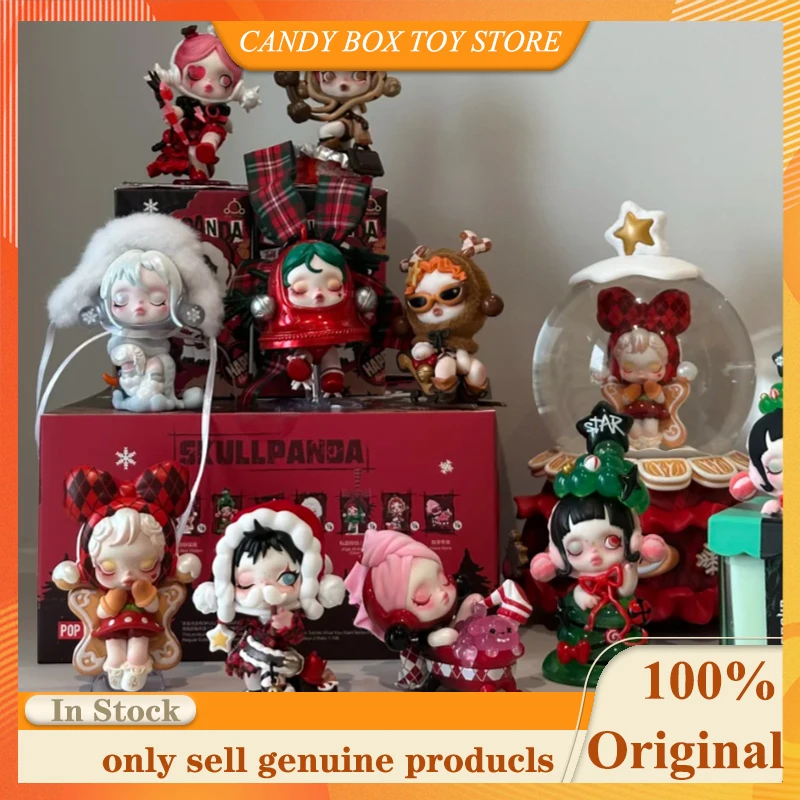 

Hot Genuine SKULLPANDA It's Time to Make a Wish Series Blind Box Desktop Ornament Pvc Model Mysterious Box Child Birthday Gifts