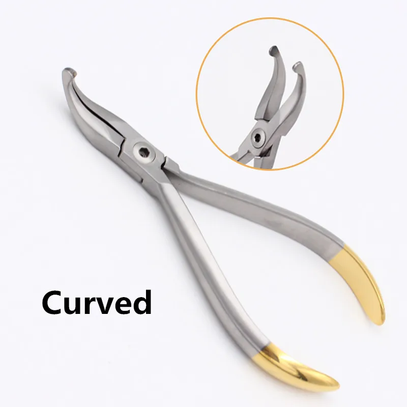 Dental Straight / Curved tip How's Plier  Stainless Steel Dentist How Pliers Forcep Dentist Tools