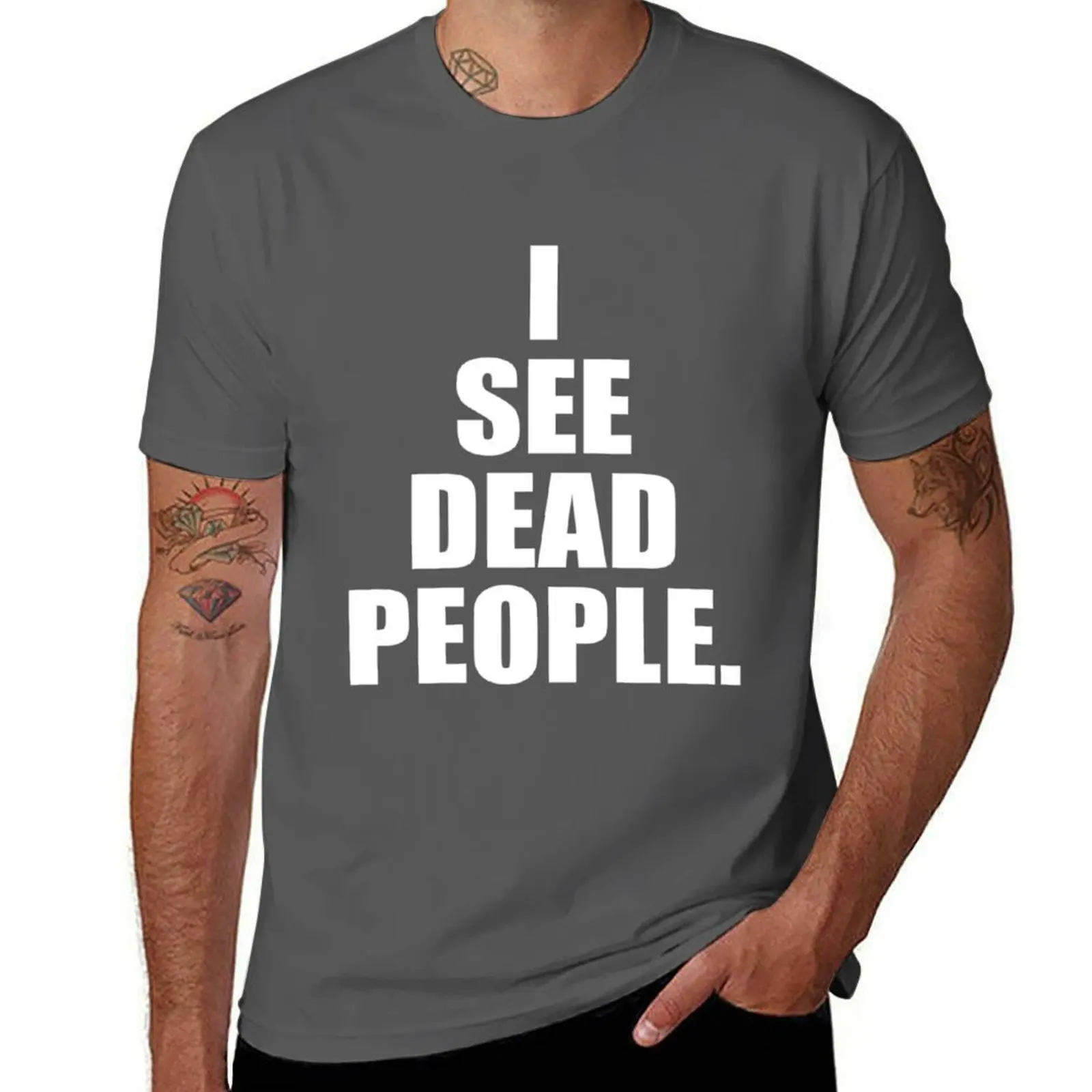 Veo personas muertas. Una cita memorable de la serie Trivia Saying Quote A Favorit, camiseta básica de manga corta para el trabajo