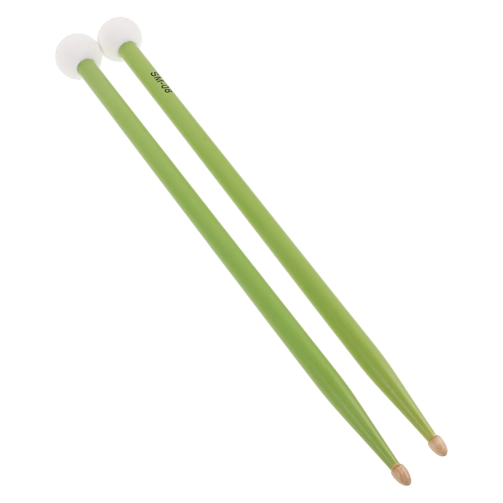 Timpani Mallets 1 Pair, Lightweight Wooden Handle with Dual Felt Heads for Jazz, Orchestra & Cymbal Brush Use