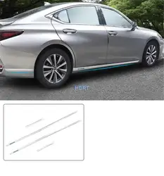 Side Door Edge Front Bumper Anti Collision Strip Body Molding Cover Skirt For Lexus ES ES200 ES260 ES300h 2018-2022 Car Styling