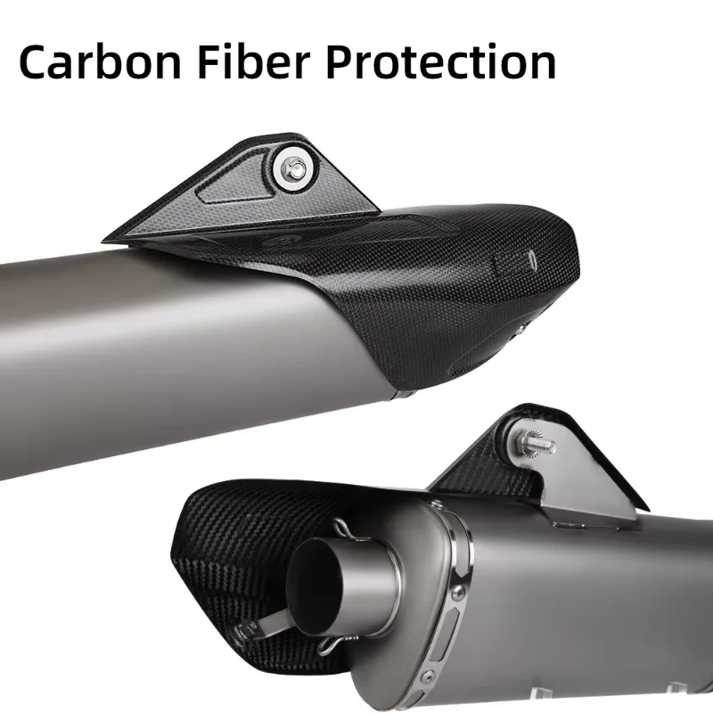 R1 System Titanium Alloy Escape Slip 51MM Front Tube Link Pipe Original Full Motorcycle Exhaust System 6