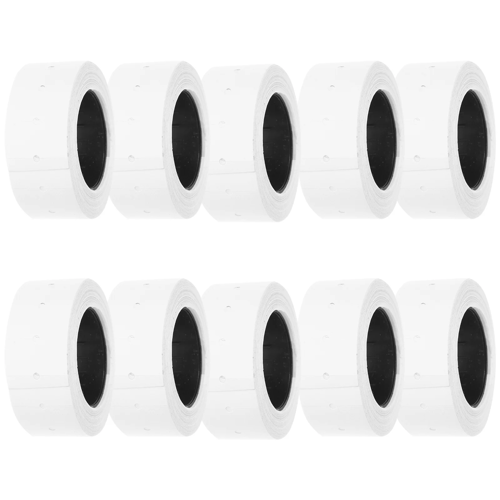 10 Rolls Price Tag Paper Ample Stickers for Pricing Labels Easy Apply Adhesive Backing for Product Identification in Commerce